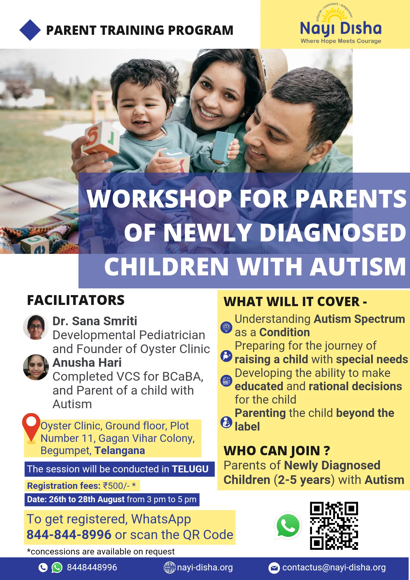 NewlyDiagnosedASD- Parent Training Program