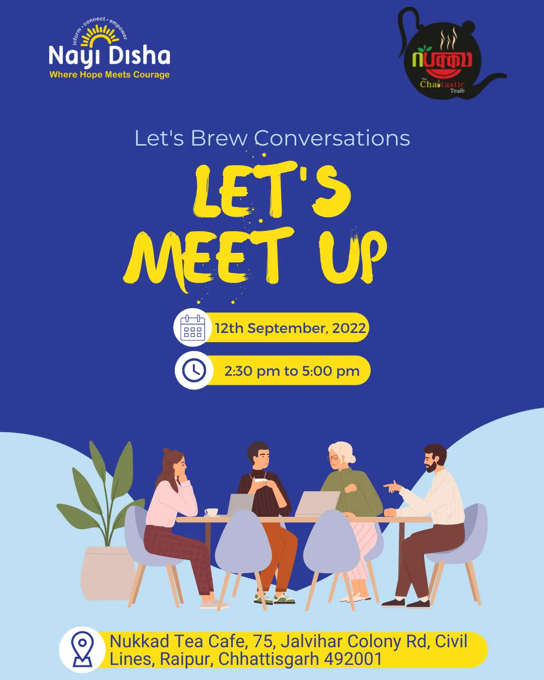 Let's Brew Conversations at Nukkad Cafe, Raipur