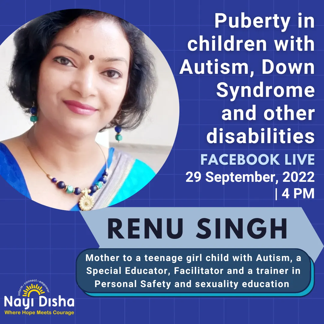 Puberty in children with Autism, Down Syndrome and other disabilities- Facebook Live