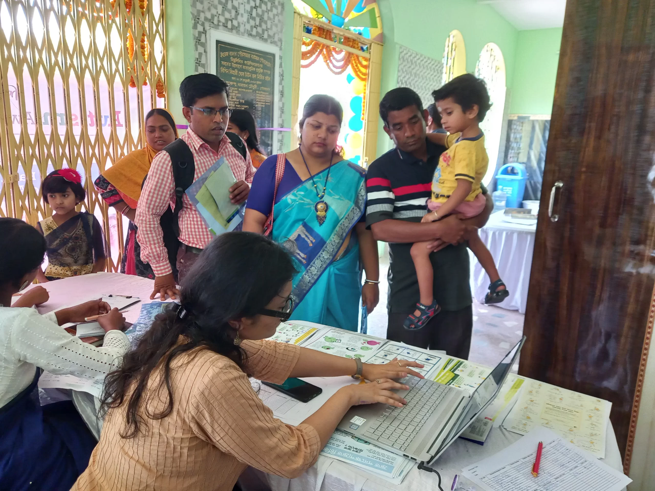 Help Desk at Shishu Mangal in West Bengal