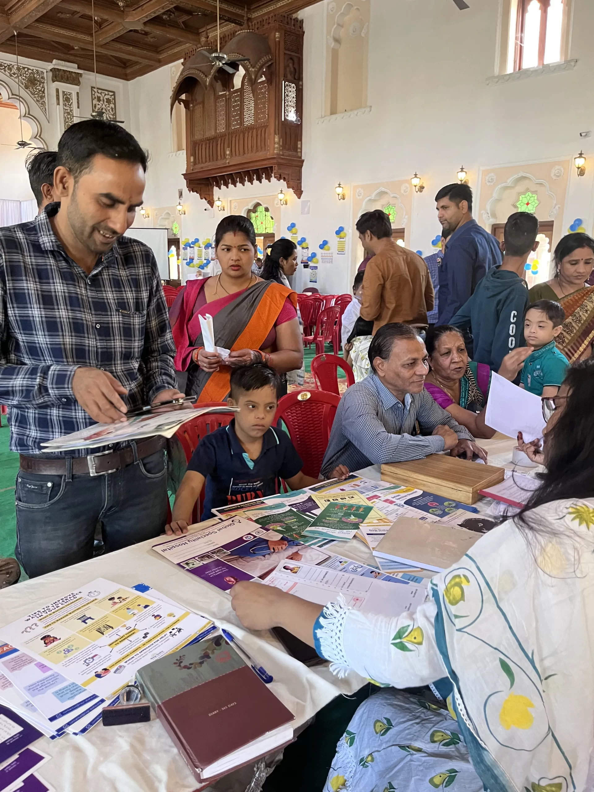 Help Desk at World Down Syndrome Day Celebration in Indore